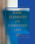 Basic Elements of the Christian Life